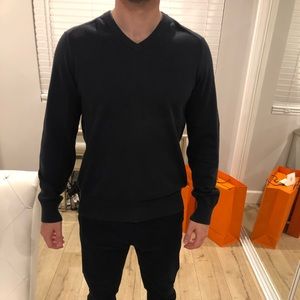 Banana republic cotton cashmere dark blue sweater